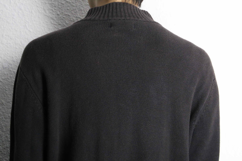 "Fred Perry" brown drivers knit