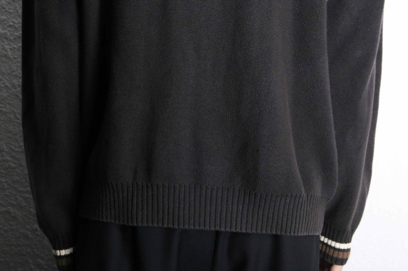 "Fred Perry" brown drivers knit