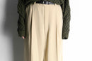 ivory stripe pattern 1tuck wide slacks