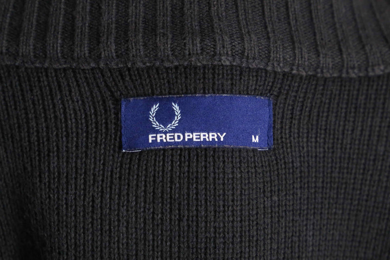 "Fred Perry" brown drivers knit