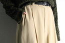 ivory stripe pattern 1tuck wide slacks