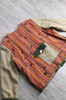 patchwork crazy pattern jacket