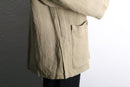 ivory linen rayon shirt jacket