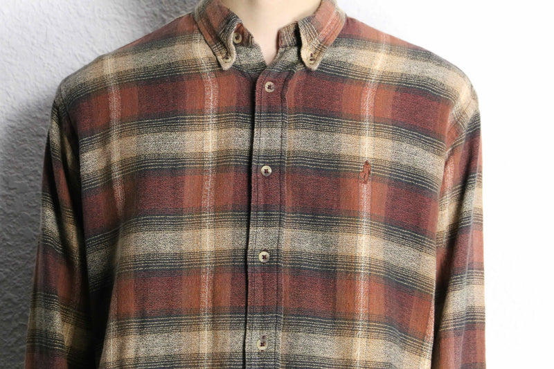“Marlboro Classics” brown check cotton shirt