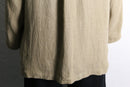 ivory linen rayon shirt jacket