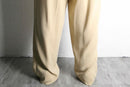 ivory stripe pattern 1tuck wide slacks