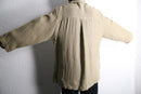 ivory linen rayon shirt jacket