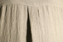 ivory linen rayon shirt jacket