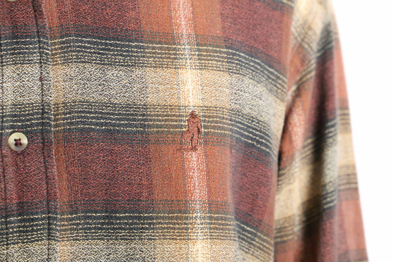 “Marlboro Classics” brown check cotton shirt