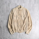 “DOLCE&GABBANA”beige hybrid tracker blouson