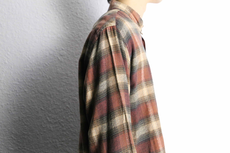 “Marlboro Classics” brown check cotton shirt