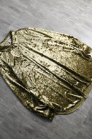 2000s gold crush velour shirt