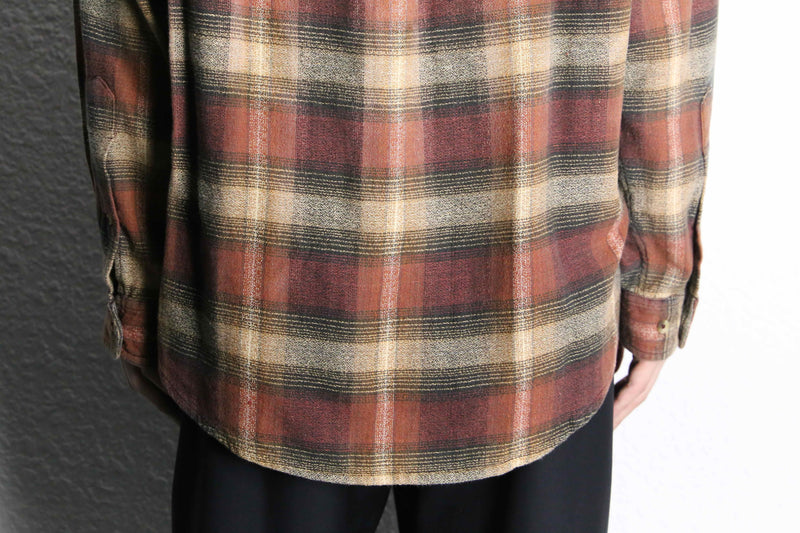 “Marlboro Classics” brown check cotton shirt