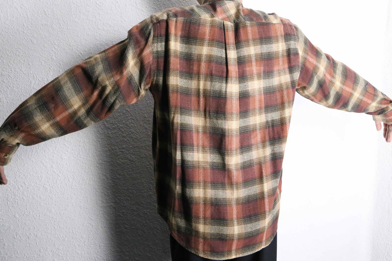 “Marlboro Classics” brown check cotton shirt