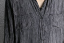 faux crinkle rayon skipper shirt