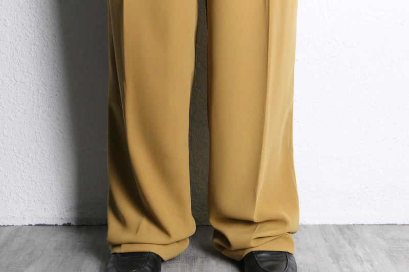 “STACY ADAMS” mustard wide slacks