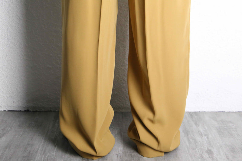 “STACY ADAMS” mustard wide slacks
