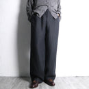 black linen wide easy pants