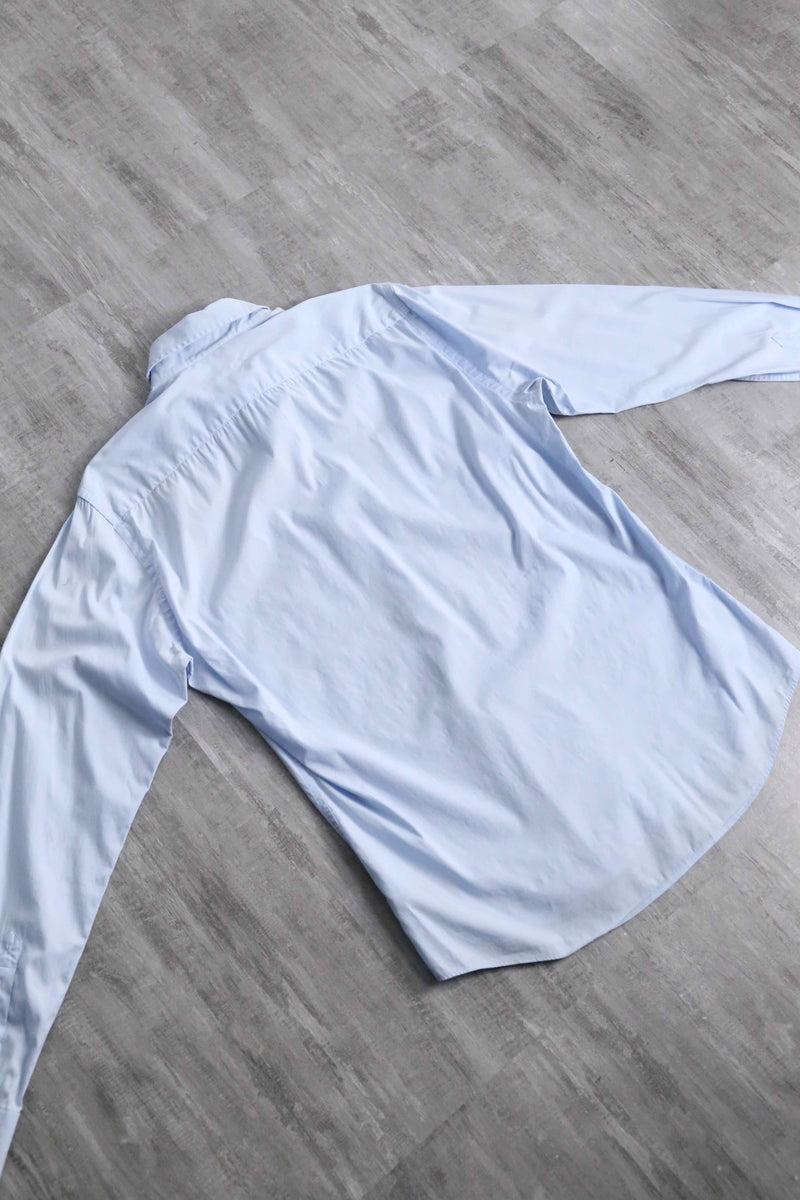“BURBERRY” sky blue cotton shirt