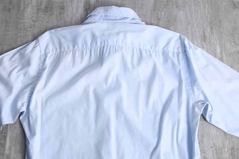 “BURBERRY” sky blue cotton shirt