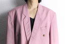 "berto lucci" pink double tailored jacket