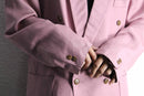 "berto lucci" pink double tailored jacket