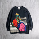 “ICEBERG”colorful graphic cotton knit