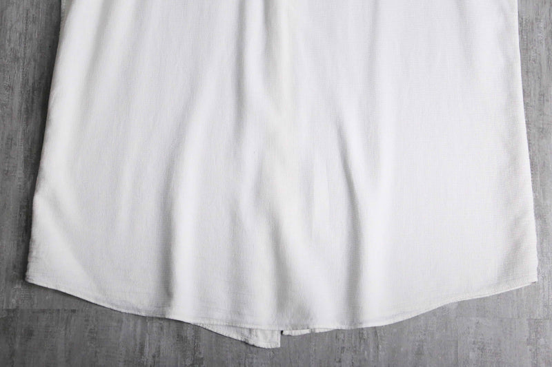 “BOSS” white waffle textile B.D S/S shirt