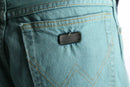 "Wrangler" turquoise blue Tapered denim pants