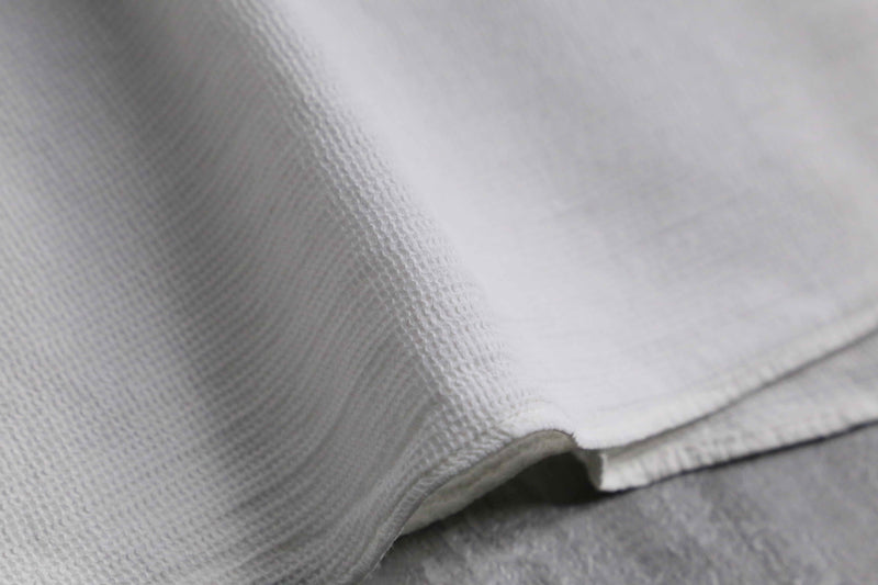 “BOSS” white waffle textile B.D S/S shirt