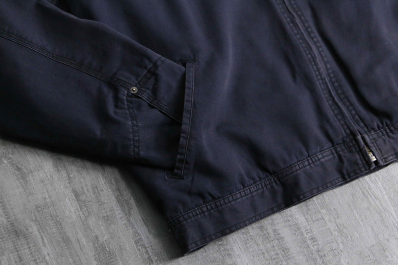 ”NY” design navy color duck jacket