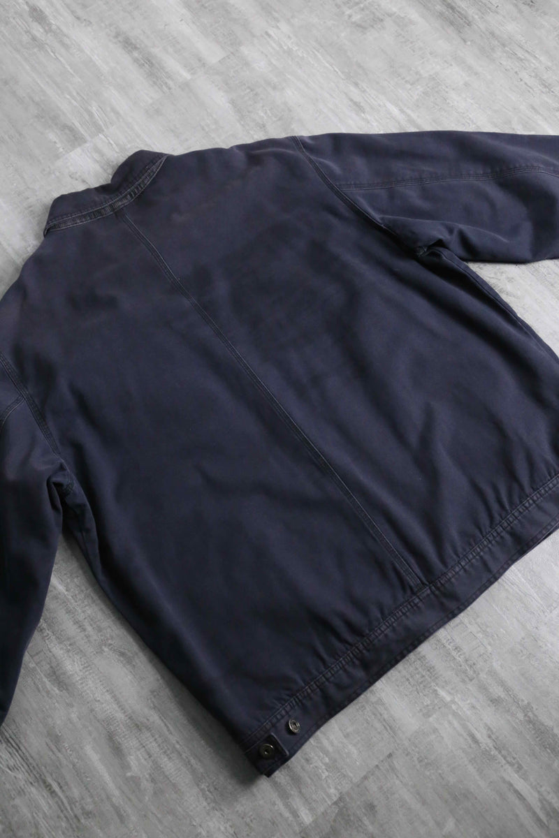 ”NY” design navy color duck jacket