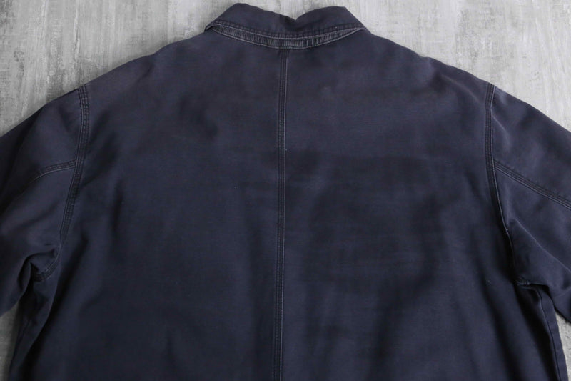 ”NY” design navy color duck jacket