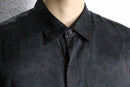 black flower pattern jacquard rayon shirt