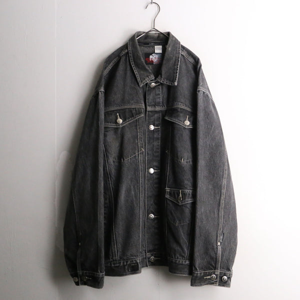 "SOUTH POLE" black over denim jacket