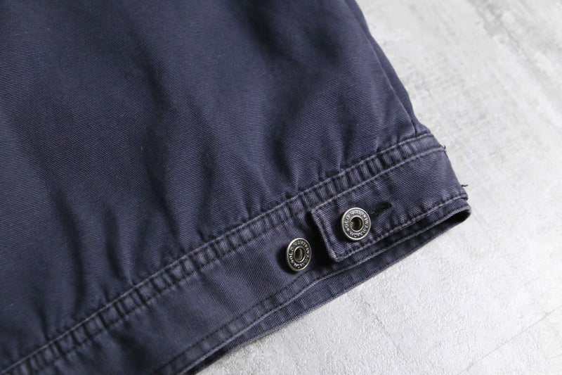 ”NY” design navy color duck jacket