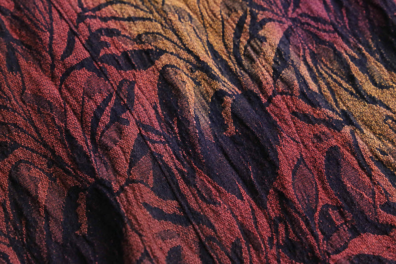 “CHICO'S” warm color botanical jacquard jacket