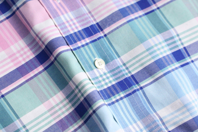 "Brooks Brothers" madras check button down shirt