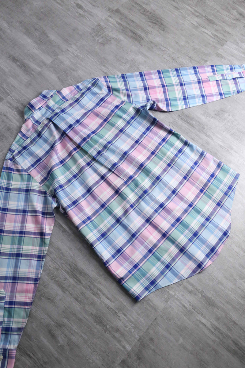 "Brooks Brothers" madras check button down shirt