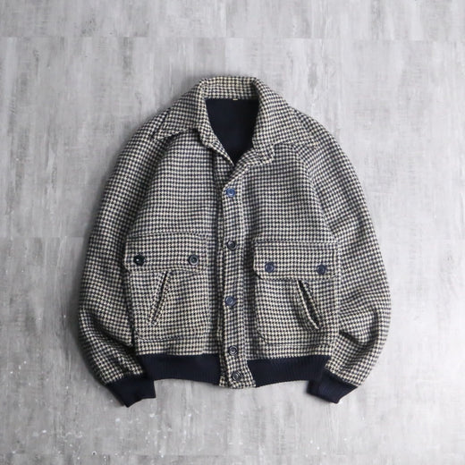 houndstooth puttern a-2 type blouson