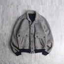 houndstooth puttern a-2 type blouson