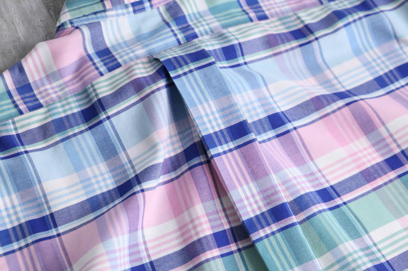 "Brooks Brothers" madras check button down shirt