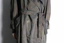caterpillar color long trench coat