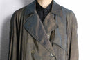caterpillar color long trench coat