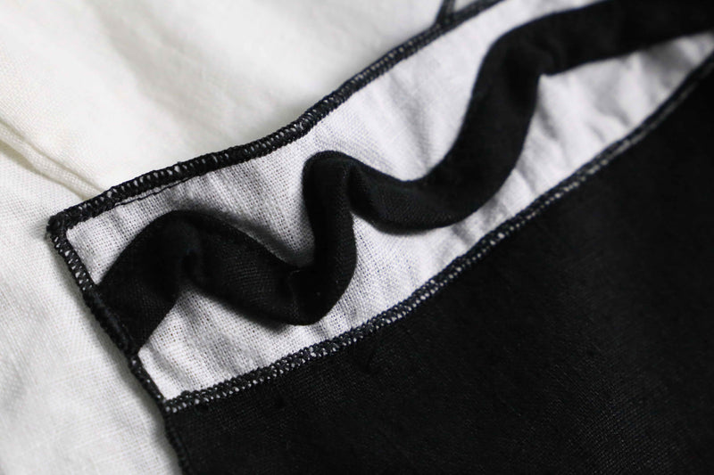 ethnic design monotone linen shirt jacket
