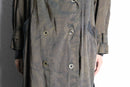 caterpillar color long trench coat