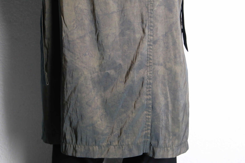 caterpillar color long trench coat