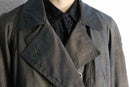 caterpillar color long trench coat