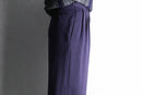 purple wide tapered slacks