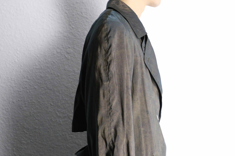 caterpillar color long trench coat